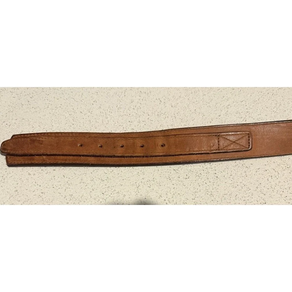 Brown Cow Leather Belt Cabela’s Brand Unisex Size42 Excellent Condition